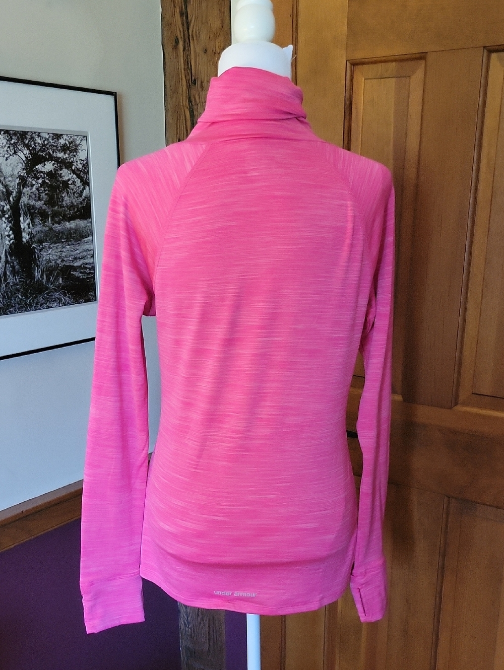 UNDER ARMOUR Bright Pink Turtleneck Pullover - Picture 8 of 12